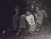 Na wagarach (od l. Z. Lugowicz, D. Padniewski, L. Hudaszek, J. Potepa)