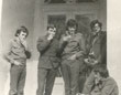 Z tylu za zamkiem - przerwa na papieroska. Od l. T. Bukala, L. Hudaszek, A. Flatow, A. Mokracki, P. Flatow.